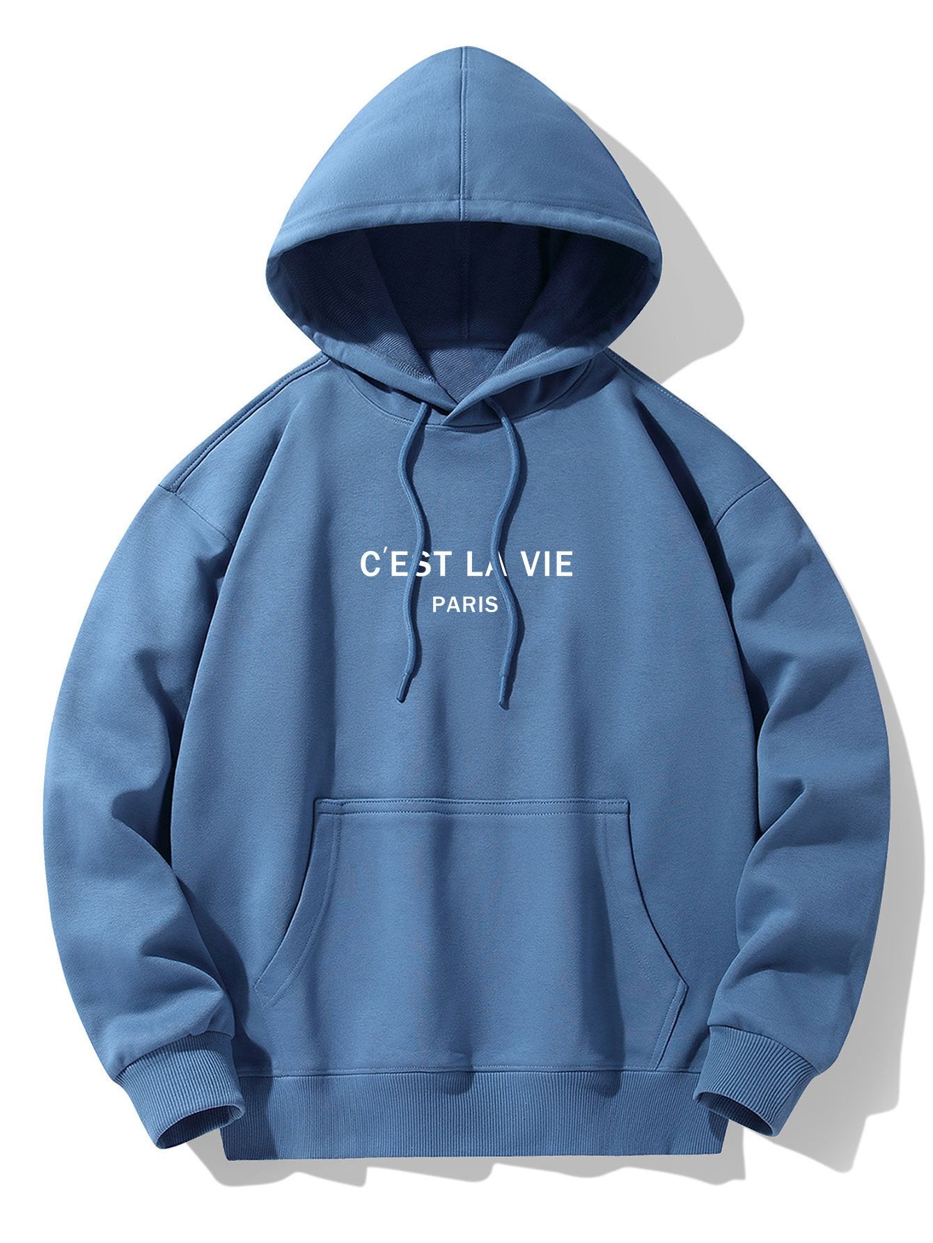 Paris Print Cotton Blend Hoodie & Jogger Pants